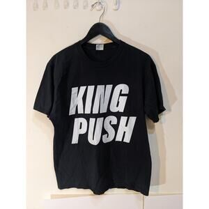 Pusha T Clipse Malice Rap Hip Hop Music King Push Graphic Text Shirt Sz Large